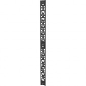 Vertiv VR 48U 4" Wide PDU/Cable Management Bracket Black - Black - 2 Pack - 48U Rack Height - Metal VRA6026