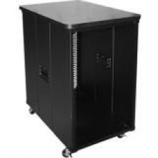 Istarusa Claytek 18U 800mm Depth Simple Server Rack with Wood Top - For Server - 18U Rack Height31" Rack Depth - Floor Standing - Black - Wood, SPCC - 220 lb Maximum Weight Capacity - TAA Compliance WD-1880-WT