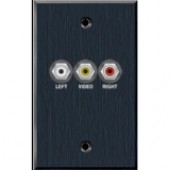 Avteq Single Gang Wall Plate - 1-gang - 3 x RCA Port(s) WP-3RCA