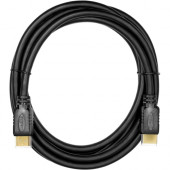 Rocstor Premium High Speed HDMI Cable with Ethernet. - For Digital Video, Monitor, TV, & Projectors with Audio HDMI (M/M) 10ft - 1 x HDMI Male Digital Audio/Video - 1 x HDMI Male Digital Audio/Video - Black Y10C108