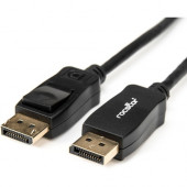 Rocstor Premium 3ft / 1m DisplayPort 1.2 Cable M/M - DisplayPort 4k - DisplayPort Male Digital Audio/Video - 3ft - Black- DP TO DP Cable 4Kx2K - 3 ft DisplayPort A/V Cable for Monitor, Audio/Video Device - DisplayPort Male Digital Audio/Video - DisplayPor