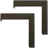 Elite Screens? 6" Wall and Ceiling Hanging L-Brackets - for Manual/Spectrum/VMAX2 series, Black, ZVMAXLB6-B" ZVMAXLB6-B