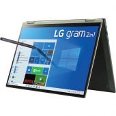 LG gram 14T90P-K.APG5U1 14" Touchscreen Rugged 2 in 1 Notebook - WUXGA - 1920 x 1200 - Intel Core i7 (11th Gen) i7-1165G7 2.80 GHz - 16 GB RAM - 512 GB SSD - Topaz Green - Intel SoC - Windows 10 Pro - Intel Iris Xe Graphics - In-plane Switching (IPS)