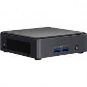 Intel NUC 11 Pro NUC11TNKv7 Desktop Computer - Core i7 11th Gen i7-1185G7 Quad-core (4 Core) - 16 GB RAM DDR4 SDRAM - 500 GB M.2 PCI Express NVMe SSD - Mini PC - Windows 10 64-bit - Iris Xe Graphics DDR4 SDRAM - IEEE 802.11ax BNUC11TNKV70QC0