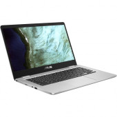 Asus Chromebook C423NA-DH02 14" Chromebook - 1366 x 768 - Celeron N3350 - 4 GB RAM - 32 GB Flash Memory - Silver - Chrome OS - Intel HD Graphics - Bluetooth - 10 Hour Battery Run Time - EPEAT Silver Compliance C423NA-DH02