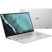 Asus Chromebook Flip C434TA-DS384T 14" Touchscreen Chromebook - 1920 x 1080 - Core M m3-8100Y - 8 GB RAM - 64 GB Flash Memory - Spangle Silver - Chrome OS - Intel UHD Graphics 615 - Bluetooth - 10 Hour Battery Run Time C434TA-DS384T