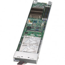 Supermicro MicroBlade MBI-6119M-T2N Barebone System Blade - Intel C246 Chipset - Socket H4 LGA-1151 - 1 x Processor Support - Silver Gray - 128 GB DDR4 SDRAM DDR4-2666/PC4-21333 Maximum RAM Support - Serial ATA/600 - ASPEED AST2500 Integrated - 2 x Total 