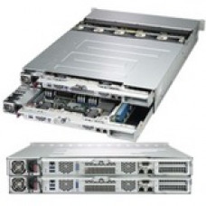 Supermicro SuperStorage 2029P-DN2R24L Barebone System - 2U Rack-mountable - Intel C624 Chipset - 2 Number of Node(s) - Socket P LGA-3647 - 2 x Processor Support - Black - 3 TB DDR4 SDRAM DDR4-2933/PC4-23466 Maximum RAM Support - Serial ATA/600 RAID Suppor