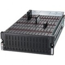 Supermicro SuperStorage 6048R-E1CR90L Barebone System - 4U Rack-mountable - Intel C612 Chipset - Socket R3 LGA-2011 - 2 x Processor Support - Black - 1 TB DDR4 SDRAM DDR4-2400/PC4-19200 Maximum RAM Support - ASPEED AST2400 Integrated - 92 x Total Bays - 9