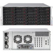 Supermicro SuperStorage 6049P-E1CR24H Barebone System - 4U Rack-mountable - Intel C624 Chipset - Socket P LGA-3647 - 2 x Processor Support - Black - 2 TB DDR4 SDRAM DDR4-2666/PC4-21300 Maximum RAM Support - Serial ATA/600, 12Gb/s SAS RAID Supported Contro