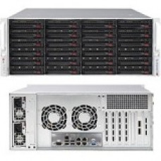 Supermicro SuperStorage 6049P-E1CR24L Barebone System - 4U Rack-mountable - Intel C624 Chipset - Socket P LGA-3647 - 2 x Processor Support - Black - 2 TB DDR4 SDRAM DDR4-2666/PC4-21300 Maximum RAM Support - Serial ATA/600, 12Gb/s SAS RAID Supported Contro