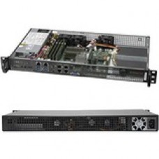 Supermicro SuperServer 5019A-FN5T Barebone System - 1U Rack-mountable - Socket BGA-1310 - 1 x Processor Support - Black - 256 GB DDR4 SDRAM DDR4-2400/PC4-19200 Maximum RAM Support - Serial ATA/600 - ASPEED AST2400 Integrated - 1 x Total Expansion Slots - 