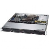 Supermicro SuperServer 6017R-MTLF Barebone System - 1U Rack-mountable - Intel C602J Chipset - Socket R LGA-2011 - 2 x Processor Support - Black - 512 GB DDR3 SDRAM DDR3-1866/PC3-15000 Maximum RAM Support - Serial ATA/600, Serial ATA/300 RAID Supported Con