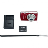 Canon PowerShot 180 20 Megapixel Compact Camera - Red - 2.7" LCD - 8x Optical Zoom - 4x Digital Zoom - Optical (IS) - 5152 x 3864 Image - 1280 x 720 Video - HD Movie Mode - Wireless LAN 1096C001