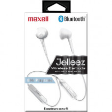 Maxell Jelleez Earset - Wireless - Bluetooth - Earbud - In-ear - White 198019