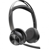 Plantronics Poly Voyager Focus 2 Headset - Stereo - USB Type A - Wired/Wireless - Bluetooth - 164 ft - 20 Hz - 20 kHz - Over-the-head - Binaural - Ear-cup - MEMS Technology, Noise Cancelling, Electret, Condenser Microphone - Noise Canceling 213726-01