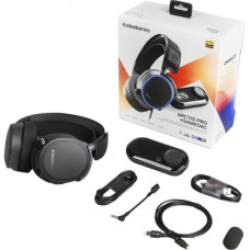 SteelSeries Arctis Pro + Gamedac - Stereo - Mini-phone, USB - Wired - 32 Ohm - 10 Hz - 40 kHz - Over-the-head - Binaural - Circumaural - Bi-directional Microphone - Black 61453