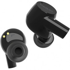 Belkin SOUNDFORM Rise True Wireless Earbuds - Stereo - True Wireless - Bluetooth - 32.8 ft - Earbud - Binaural - In-ear - Noise Cancelling Microphone - Black AUC004BTBK