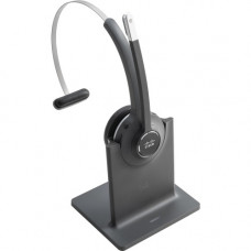 Cisco 561 Headset - Mono - Black - Wireless - DECT 6.0 - 300 ft48 kHz - Over-the-head - Monaural - Supra-aural - Uni-directional, Electret, Condenser Microphone - TAA Compliance CP-HS-WL-561-S-US=