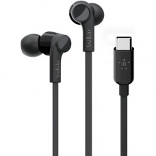 Belkin Headphone - Black - USB Type C - Wired - Over-the-head G3H0002BTBLK