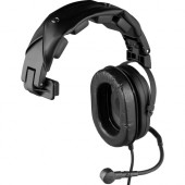 The Bosch Group RTS HR-1 Single-Sided Headset with Flexible Dynamic Boom Mic - Mono - XLR - Wired - 300 Ohm - 100 Hz - 3 kHz - Over-the-head - Monaural - Circumaural - 5 ft Cable - Noise Canceling - Black HR-1 A4F