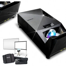 Elite Screens EliteProjector MosicGO MGS-AR103C3 Ultra Short Throw DLP Projector - 16:9 - Portable - Black - 1920 x 1080 - Front - 1080p - 25000 Hour Normal ModeFull HD - 20,000:1 - 1500 lm - HDMI - USB - Bluetooth - Gaming, Cinema, Home Theater - 2 Year 