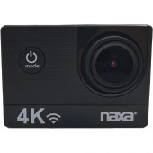 Naxa NDC-410 Digital Camcorder - 2" Screen - CMOS - 4K - Shiny Black - 16:9 - Motion JPEG, AVI - HDMI - USB - microSD, microSDHC - Memory Card - Wireless LAN NDC