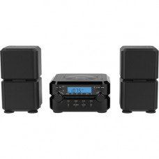 Naxa NS-441 Micro Hi-Fi System - 4.40 W RMS - Black - CD Player - 1 Disc(s) - FM, AM - CD-RW - 2 Speaker(s) - CD-DA - Bluetooth - Remote Control NS-441