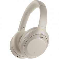 Sony WH-1000XM4 Wireless Noise-Canceling Headphones - Stereo - Mini-phone - Wired/Wireless - Bluetooth - 32.8 ft - 4 Hz - 40 kHz - Over-the-head - Binaural - Circumaural - 3.94 ft Cable - Noise Canceling - Silver WH1000XM4/S