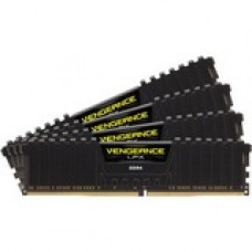 Corsair Vengeance LPX 64GB DDR4 SDRAM Memory Module - For Motherboard - 64 GB (4 x 16GB) - DDR4-3200/PC4-25600 DDR4 SDRAM - 3200 MHz - CL16 - 1.35 V - Non-ECC - Unbuffered - 288-pin - DIMM CMK64GX4M4E3200C16