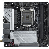 ASRock H570M-ITX/ac Desktop Motherboard - Intel Chipset - Socket LGA-1200 - Intel Optane Memory Ready - Mini ITX - Pentium Gold, Celeron, Core i5, Core i7, Core i9, Core i3 Processor Supported - 64 GB DDR4 SDRAM Maximum RAM - DIMM, UDIMM - 2 x Memory Slot