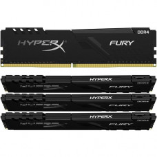 Kingston Technology HyperX Fury 64GB DDR4 SDRAM Memory Module - 64 GB (4 x 16 GB) - DDR4-2666/PC4-21300 DDR4 SDRAM - CL16 - 1.20 V - Non-ECC - Unbuffered - 288-pin - DIMM HX426C16FB3K4/64