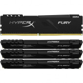 Kingston Technology HyperX Fury 64GB DDR4 SDRAM Memory Module - For Desktop PC - 64 GB (4 x 16 GB) - DDR4-3000/PC4-24000 DDR4 SDRAM - CL15 - 1.35 V - Unbuffered - 288-pin - DIMM HX430C15FB3K4/64