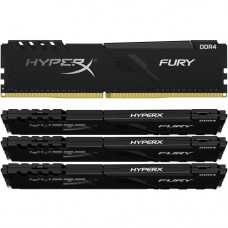 Kingston Technology HyperX FURY 128GB DDR4 SDRAM Memory Module - For Computer - 128 GB (4 x 32 GB) - DDR4-3000/PC4-24000 DDR4 SDRAM - CL16 - 1.35 V - Non-ECC - Unbuffered - 288-pin - DIMM HX430C16FB3K4/128