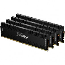 Kingston FURY Renegade 32GB (4 x 8GB) DDR4 SDRAM Memory Kit - For Motherboard - 32 GB (4 x 8GB) - DDR4-3200/PC4-25600 DDR4 SDRAM - 3200 MHz Single-rank Memory - CL16 - 1.35 V - Non-ECC - Unbuffered - 288-pin - DIMM - Lifetime Warranty KF432C16RBK4/32