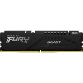 Kingston FURY Beast 64GB (2 x 32GB) DDR5 SDRAM Memory Kit - For Motherboard - 64 GB (2 x 32GB) - DDR5-4800/PC5-38400 DDR5 SDRAM - 4800 MHz Dual-rank Memory - CL38 - 1.10 V - Unbuffered - 288-pin - DIMM - Lifetime Warranty KF548C38BBK2-64