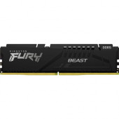 Kingston FURY Beast 16GB DDR5 SDRAM Memory Module - For Motherboard, Desktop PC - 16 GB (1 x 16GB) - DDR5-5600/PC5-44800 DDR5 SDRAM - 5600 MHz Single-rank Memory - CL40 - 1.25 V - On-die ECC - 288-pin - DIMM - Lifetime Warranty KF556C40BB-16