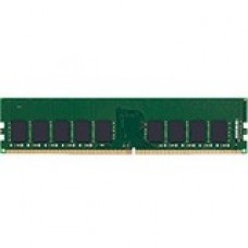 Kingston 32GB DDR4 SDRAM Memory Module - For Workstation, Server - 32 GB - DDR4-3200/PC4-25600 DDR4 SDRAM - 3200 MHz Dual-rank Memory - CL22 - 1.20 V - ECC - Unbuffered - 288-pin - DIMM - Lifetime Warranty KTL-TS432E/32G