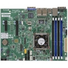 Supermicro A1SAM-2750F Desktop Motherboard - Intel Chipset - Socket BGA-1283 - Intel Atom C2750 - 64 GB DDR3 SDRAM Maximum RAM - 4 x Memory Slots - Gigabit Ethernet - 5 x RJ-45 - 6 x SATA Interfaces MBD-A1SAM-2750F-O