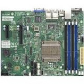 Supermicro A1SRM-2758F Desktop Motherboard - Intel Chipset - Socket BGA-1283 - Intel Atom C2758 - 64 GB DDR3 SDRAM Maximum RAM - 4 x Memory Slots - Gigabit Ethernet - 5 x RJ-45 - 6 x SATA Interfaces MBD-A1SRM-2758F-O