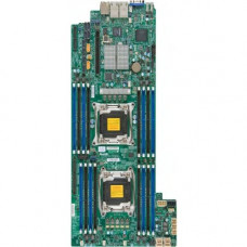 Supermicro X10DRFR-NT Server Motherboard - Intel Chipset - Socket LGA 2011-v3 - Retail Pack - Proprietary Form Factor - 2 x Processor Support - 2 TB DDR4 SDRAM Maximum RAM - 1.87 GHz, 2.40 GHz, 2.13 GHz, 1.60 GHz Memory Speed Supported - RDIMM, DIMM, LRDI