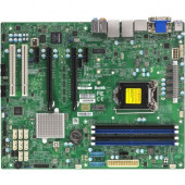 Supermicro X11SAE-F Workstation Motherboard - Intel Chipset - Socket H4 LGA-1151 - Retail Pack - ATX - 1 x Processor Support - 64 GB DDR4 SDRAM Maximum RAM - 2.13 GHz, 1.87 GHz, 1.60 GHz Memory Speed Supported - DIMM, UDIMM - 4 x Memory Slots - Serial ATA