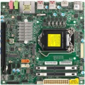 Supermicro X12SCV-LVDS Desktop Motherboard - Intel Chipset - Socket LGA-1200 - 64 GB DDR4 SDRAM Maximum RAM - DIMM, UDIMM - 2 x Memory Slots - Gigabit Ethernet - 4 x USB 3.1 Port - HDMI - 2 x RJ-45 - 2 x SATA Interfaces MBD-X12SCV-LVDS-B