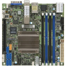 Supermicro X10SDV-16C-TLN4F+ Server Motherboard - Socket BGA-1667 - Mini ITX - Intel Xeon D-1587 - 128 GB DDR4 SDRAM Maximum RAM - RDIMM, DIMM, UDIMM - 4 x Memory Slots - Gigabit Ethernet - 6 x SATA Interfaces MBDX10SDV16CTLN4F+-O