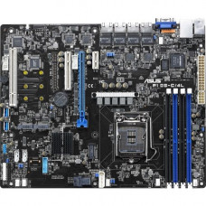 Asus P10S-C/4L Server Motherboard - Intel Chipset - Socket H4 LGA-1151 - 64 GB DDR2 SDRAM Maximum RAM - UDIMM - 4 x Memory Slots - Gigabit Ethernet - 2 x USB 3.0 Port - 6 x SATA Interfaces P10S-C/4L