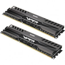 PATRIOT Memory Viper 3 Series, Black Mamba, DDR3 16GB (2 x 8GB) 1600MHz Dual Channel Kit - 16 GB - DDR3-1600/PC3-12800 DDR3 SDRAM - 1.50 V - Non-ECC - Unbuffered - 240-pin - DIMM PV316G160C9K