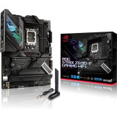 Asus ROG Strix Z690-F GAMING WIFI Desktop Motherboard - Intel Chipset - Socket LGA-1700 - Intel Optane Memory Ready - ATX - Pentium Gold, Celeron, Core i5, Core i7, Core i9 Processor Supported - 128 GB DDR5 SDRAM Maximum RAM - DIMM, UDIMM - 4 x Memory Slo