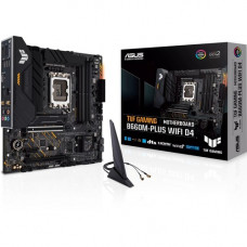 Asus TUF GAMING B660M-PLUS WIFI D4 Gaming Desktop Motherboard - Intel Chipset - Socket LGA-1700 - Intel Optane Memory Ready - Micro ATX - Pentium Gold, Celeron, Core i5, Core i9, Core i3 Processor Supported - 128 GB DDR5 SDRAM Maximum RAM - DIMM - 4 x Mem