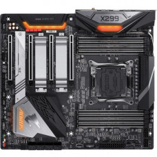 Gigabyte Technologies Aorus Ultra Durable X299 AORUS MASTER Desktop Motherboard - Intel Chipset - Socket R4 LGA-2066 - Extended ATX - 1 x Processor Support - 128 GB DDR4 SDRAM Maximum RAM - 2.67 GHz, 2.40 GHz, 2.13 GHz Memory Speed Supported - DIMM, UDIMM