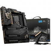 Micro-Star International  MSI MEG Z690 ACE Desktop Motherboard - Intel Chipset - Socket LGA-1700 - Intel Optane Memory Ready - ATX - Pentium Gold, Celeron, Core i5, Core i7, Core i9 Processor Supported - 128 GB DDR5 SDRAM Maximum RAM - DIMM, UDIMM - 4 x M